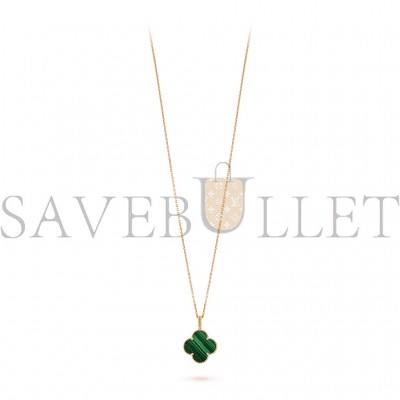 VAN CLEEF & ARPELS MAGIC ALHAMBRA LONG NECKLACE, 1 MOTIF - YELLOW GOLD, MALACHITE  VCARO3MG00
